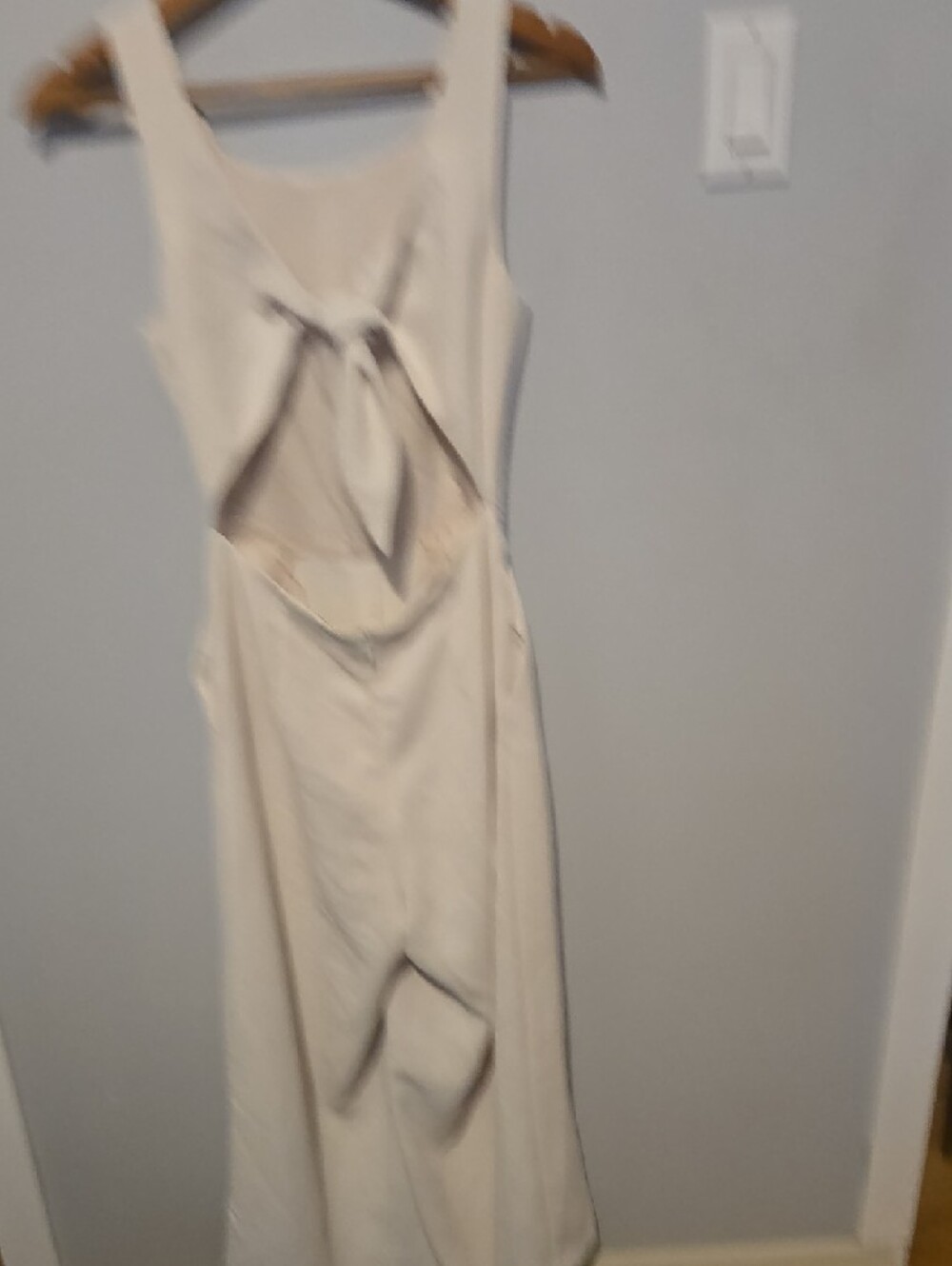 Wilfred Cream Wide Leg Open Back Jumpsuit - Picture 6 of 7